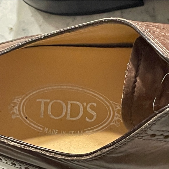 $795 Tod’s Brogues in med brown, size 11 all calf leather will age beautifully! - Picture 4 of 15